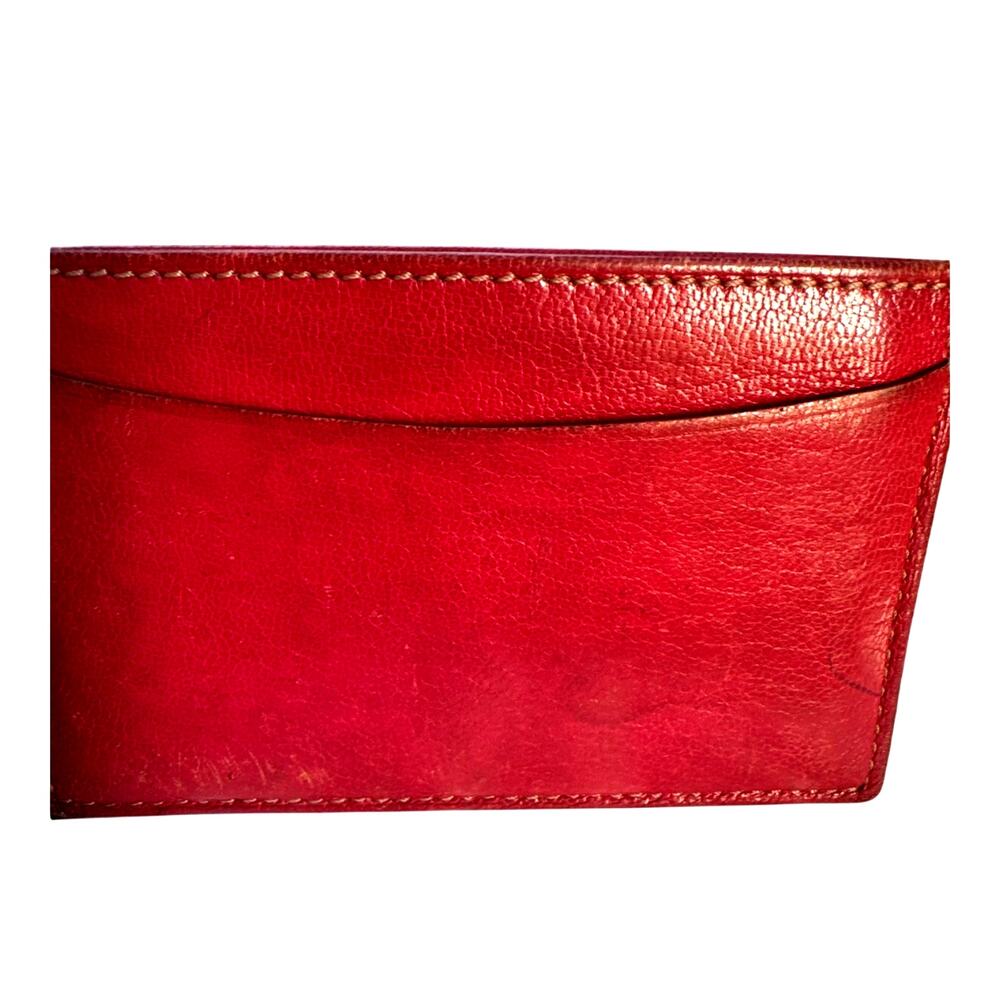 🍒 CARTIER Red Card Holder - Simple Elegant Unisex